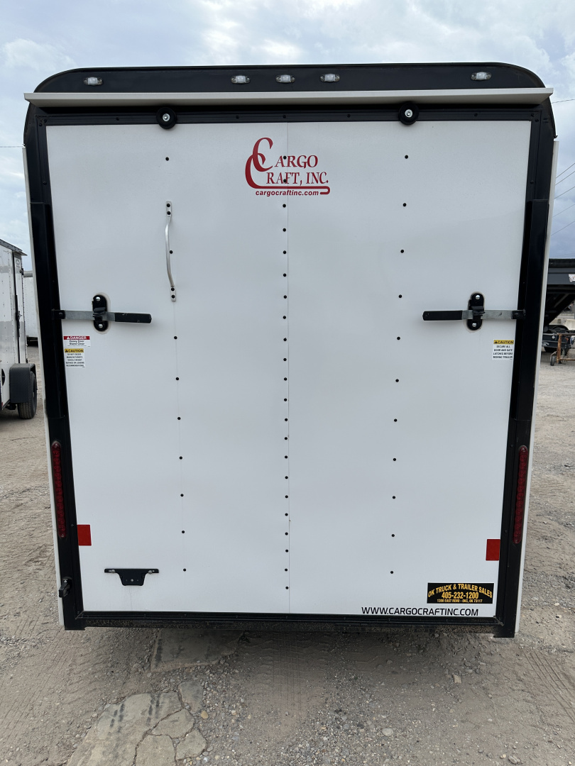 New 2025 Cargo Craft 6'x10'x6'6" Expedition Extreme White / Black out w/ ramp door Cargo / Enclosed Trailer