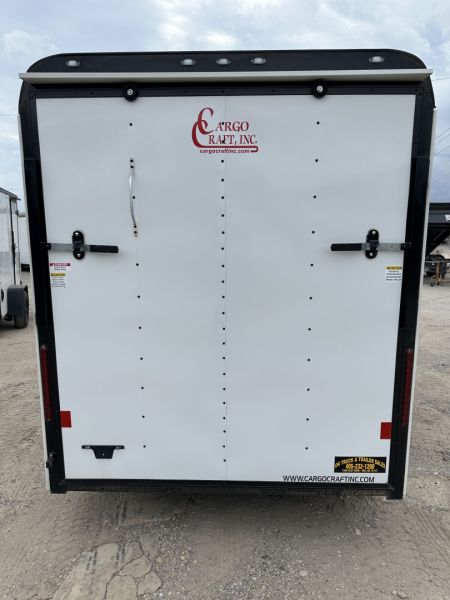 New 2025 Cargo Craft 6'x10'x6'6" Expedition Extreme White / Black out w/ ramp door Cargo / Enclosed Trailer