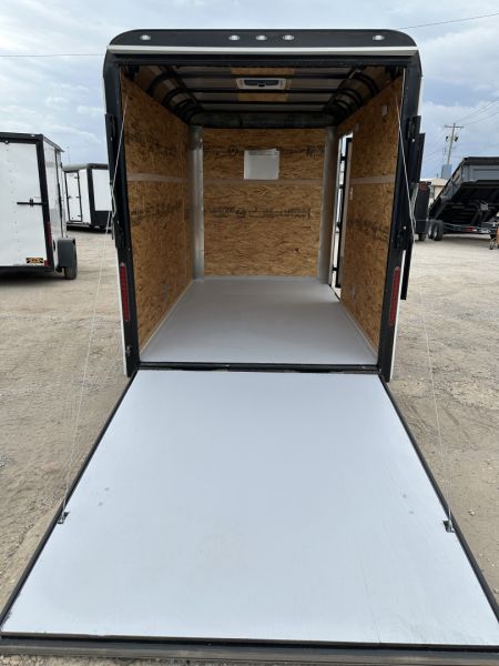 New 2025 Cargo Craft 6'x10'x6'6" Expedition Extreme White / Black out w/ ramp door Cargo / Enclosed Trailer