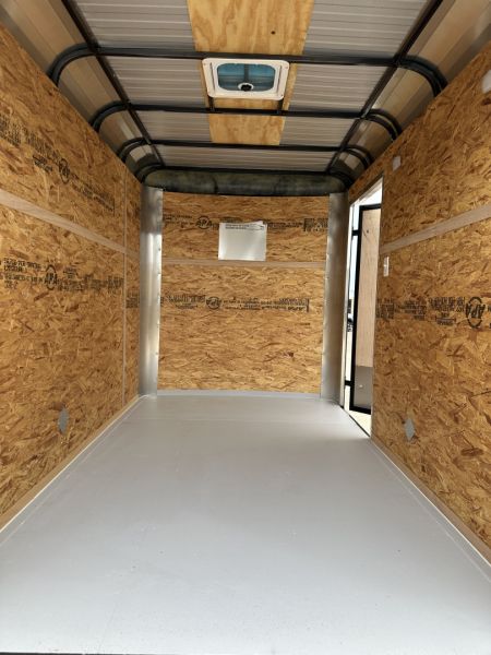 New 2025 Cargo Craft 6'x10'x6'6" Expedition Extreme White / Black out w/ ramp door Cargo / Enclosed Trailer