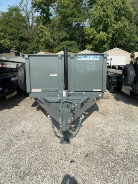 New 2026 CHARCOAL Sure-Trac 82 x 16 14K HD Low Profile Telescopic Dump Trailer