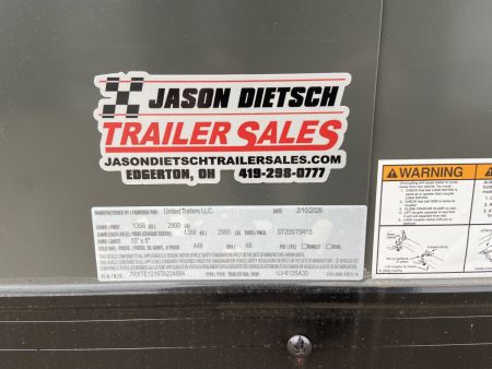 New United UJ 6X12 Cargo Enclosed Trailer