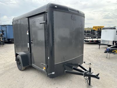 New 2026 Cargo Craft 6'x10'x6'6  Expedition Extreme Charcoal Black out with ramp door Cargo / Enclosed Trailer