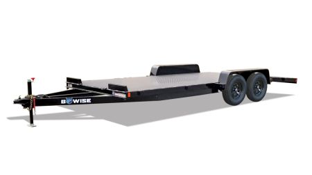 New 2026 BWise 18' Diamond Deck Car Hauler w Removable Fenders