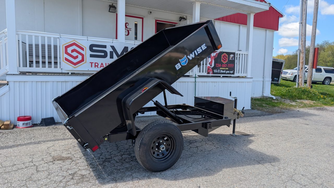 New 2026 BWise 5x8 Lo Pro Dump Trailer w/ 2" Coupler