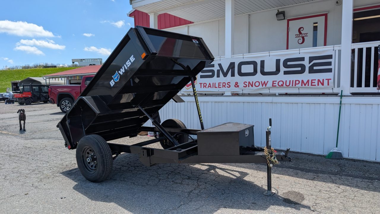 New 2026 BWise 5x8 Lo Pro Dump Trailer w/ 2" Coupler