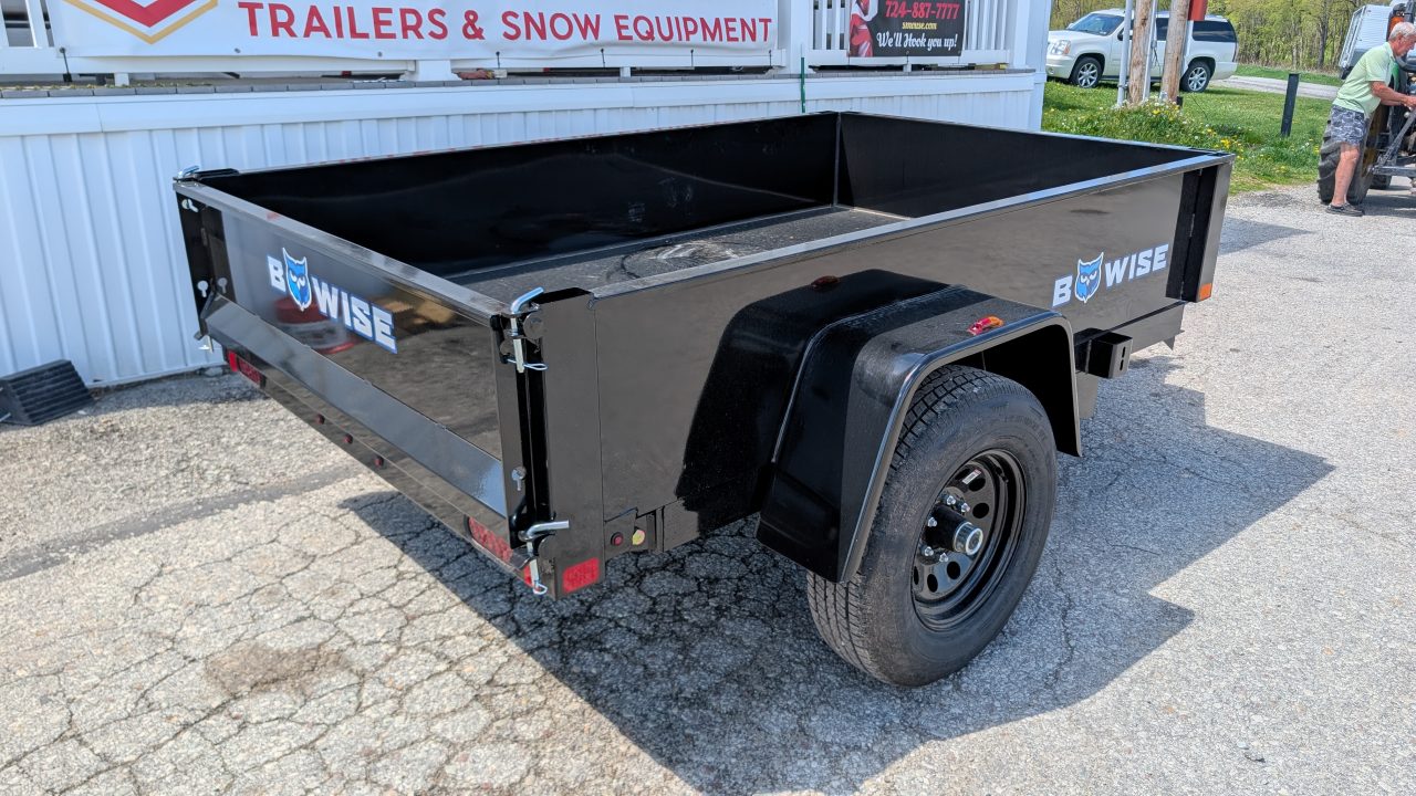 New 2026 BWise 5x8 Lo Pro Dump Trailer w/ 2" Coupler