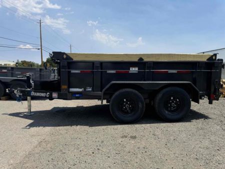 New 2026 Diamond C GDT 60"x10' 24" Sides - 7K Telescopic Dump Trailer
