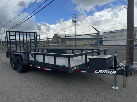 New 2025 Lamar 83  X 18' U5 - 10k Utility Equipment Trailer
