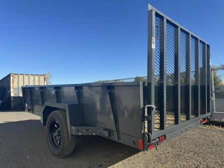 New 2025 Lamar 77" X 12' US - 3K Solid Side Landscape Utility Trailer