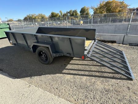 New 2025 Lamar 77" X 12' US - 3K Solid Side Landscape Utility Trailer