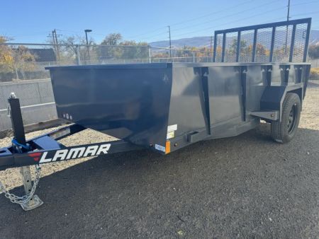 New 2025 Lamar 77  X 12' US - 3K Solid Side Landscape Utility Trailer