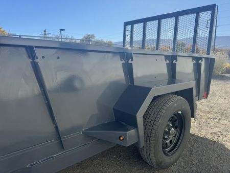 New 2025 Lamar 77" X 12' US - 3K Solid Side Landscape Utility Trailer