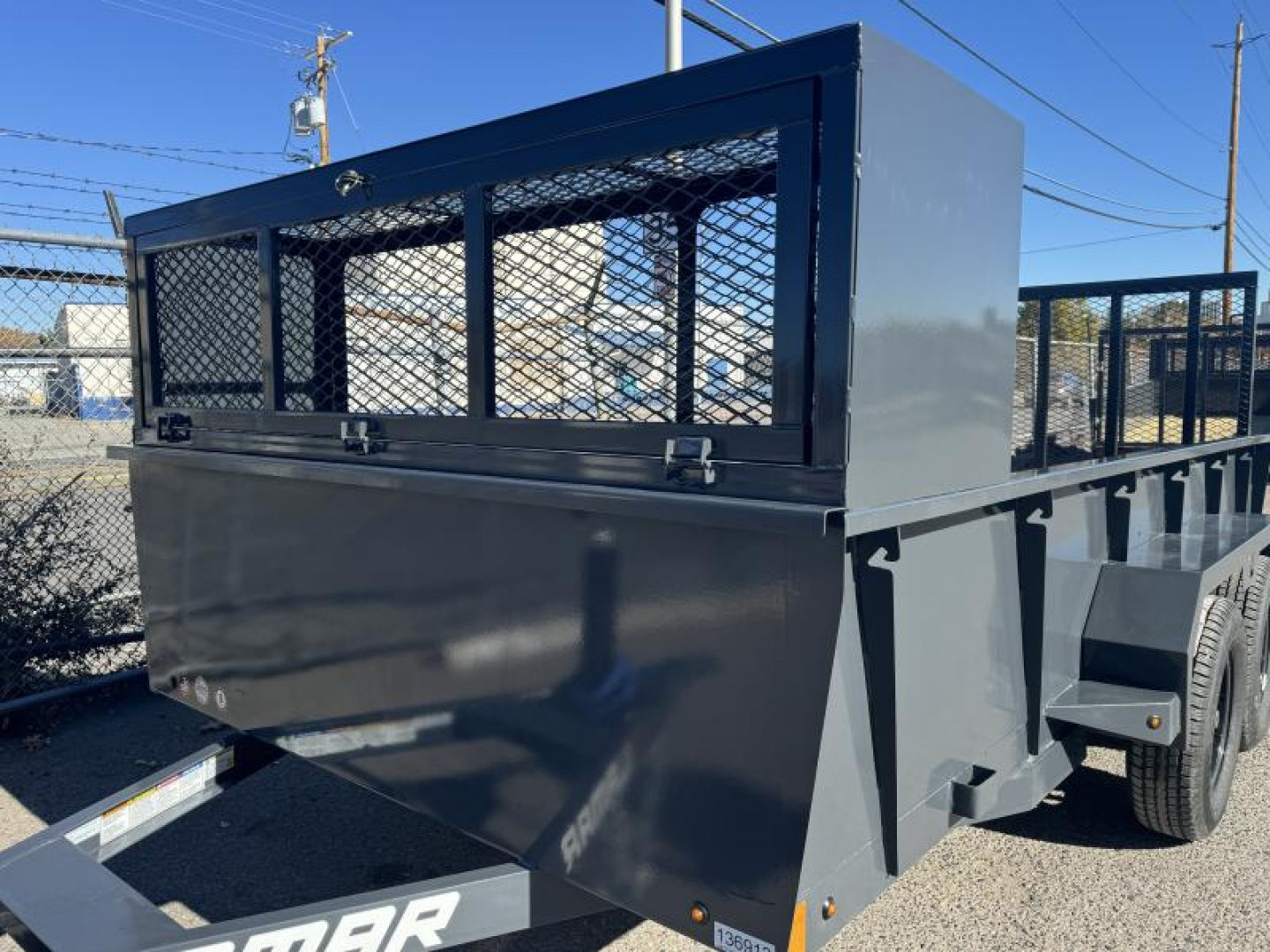 New 2025 Lamar 77" X 14' US - 7K Solid Side Landscape Utility Trailer