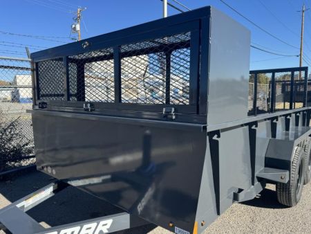 New 2025 Lamar 77" X 14' US - 7K Solid Side Landscape Utility Trailer