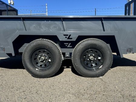 New 2025 Lamar 77" X 14' US - 7K Solid Side Landscape Utility Trailer