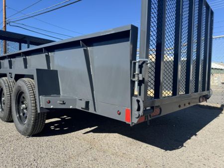 New 2025 Lamar 77" X 14' US - 7K Solid Side Landscape Utility Trailer