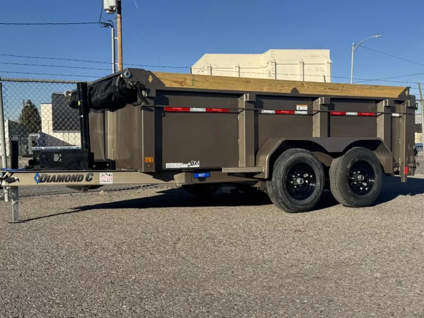 New 2027 Diamond C MDT 12' 32" Sides- 10K Telescopic Dump Trailer