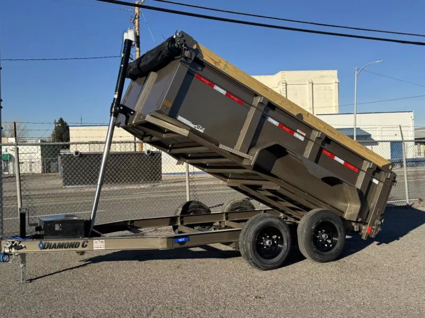 New 2027 Diamond C MDT 12' 32" Sides- 10K Telescopic Dump Trailer