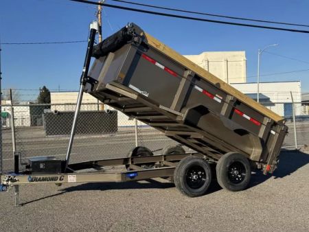 New 2027 Diamond C MDT 12' 32" Sides- 10K Telescopic Dump Trailer