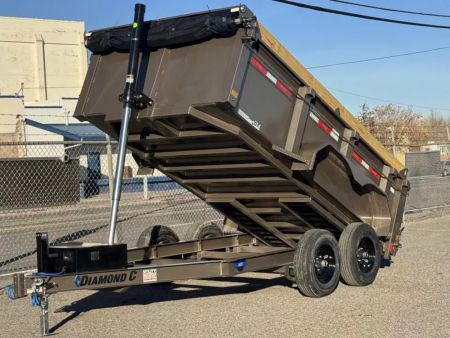 New 2027 Diamond C MDT 12' 32  Sides- 10K Telescopic Dump Trailer