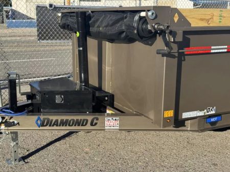 New 2027 Diamond C MDT 12' 32" Sides- 10K Telescopic Dump Trailer