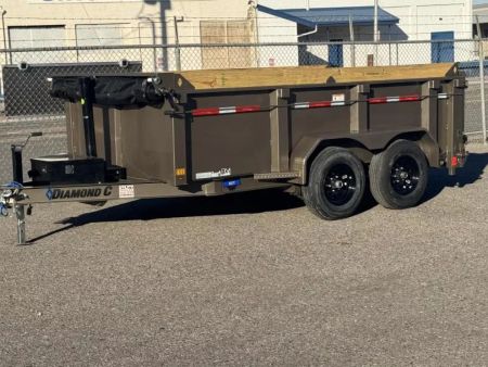 New 2027 Diamond C MDT 12' 32" Sides- 10K Telescopic Dump Trailer