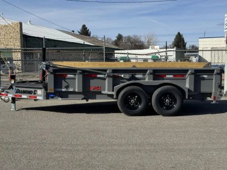 New 2027 Diamond C LPT 14' 7 GA. - 15.5K Telescopic Dump Trailer
