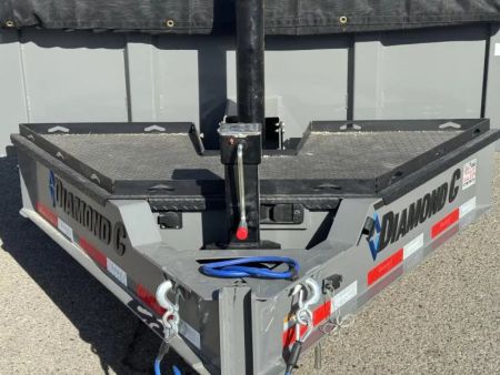 New 2027 Diamond C LPT 14' 7 GA. - 15.5K Telescopic Dump Trailer