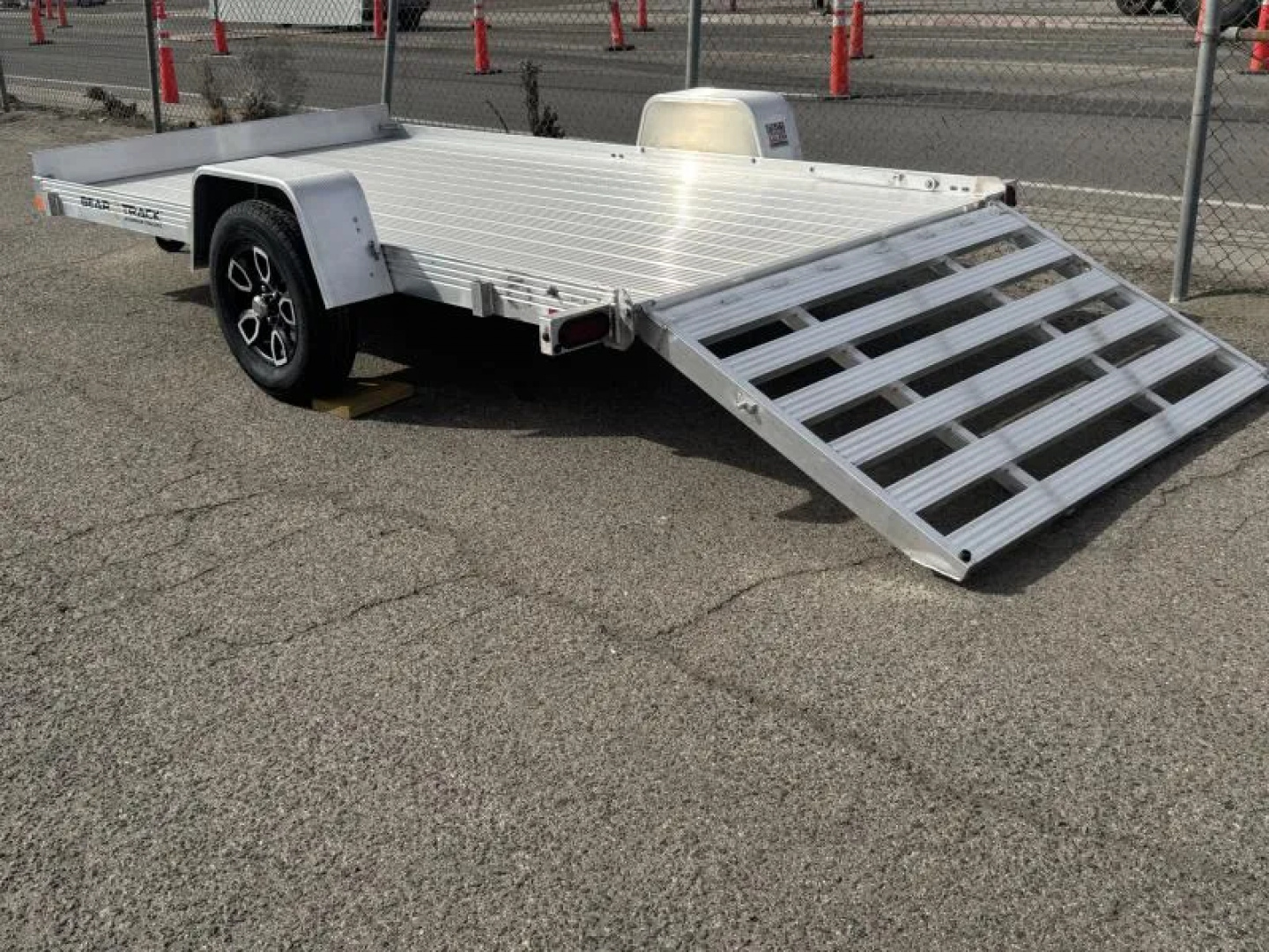 New 2026 Bear Track BTU76144F 76"x12' - 3.5K Aluminum Utility Trailer