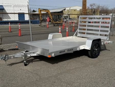 New 2026 Bear Track BTU76144F 76"x12' - 3.5K Aluminum Utility Trailer