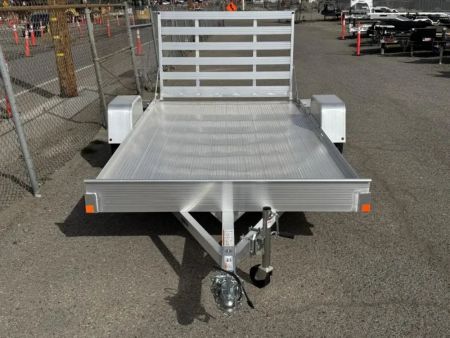 New 2026 Bear Track BTU76144F 76"x12' - 3.5K Aluminum Utility Trailer