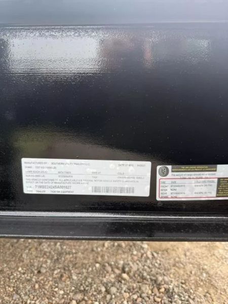 New 2025 Southern Utility 7x24TA Equipment Trailer