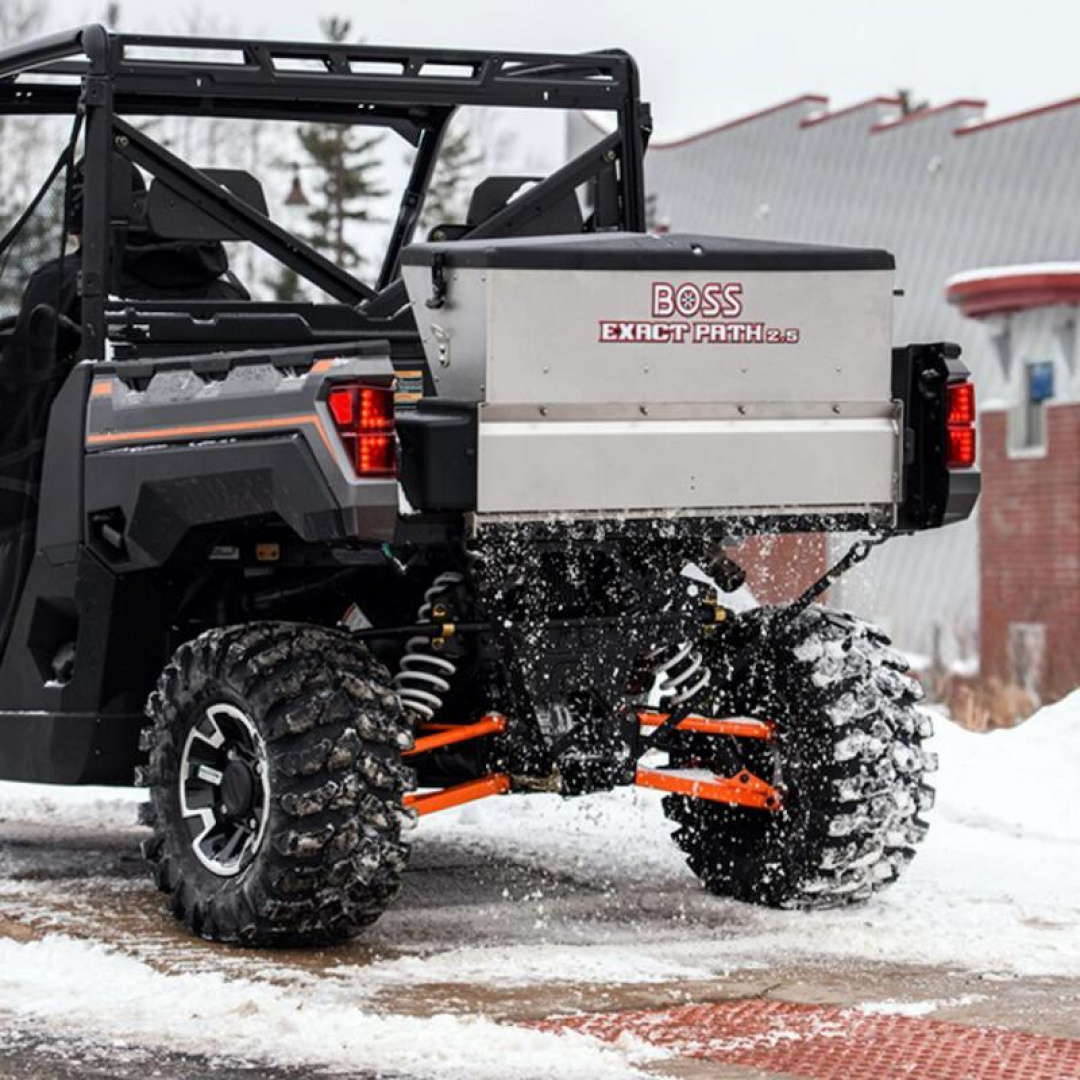 New DPS21250 - BOSS EXACT PATH 2.5 CU. FT DROP SALT SPREADER