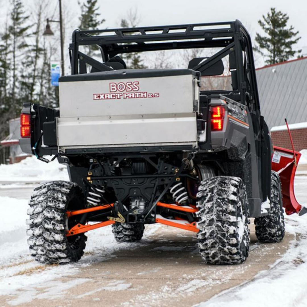 New DPS21250 - BOSS EXACT PATH 2.5 CU. FT DROP SALT SPREADER