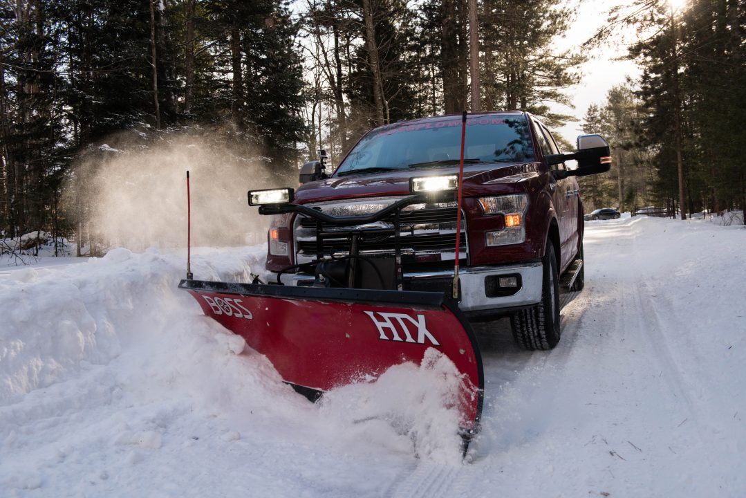 New STB18978 - BOSS 7'6" STRAIGHT BLADE STAINLESS STEEL HTX PLOW SL3, 1/2 ton