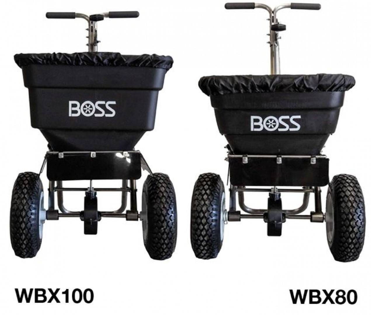 New BOSS WBX28100 WALK BEHIND Salt Spreader