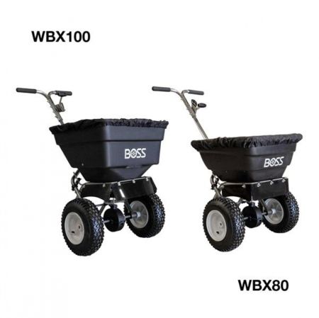 New BOSS WBX28100 WALK BEHIND Salt Spreader