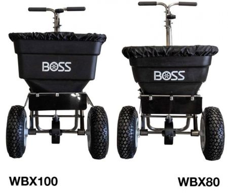New BOSS WBX28100 WALK BEHIND Salt Spreader