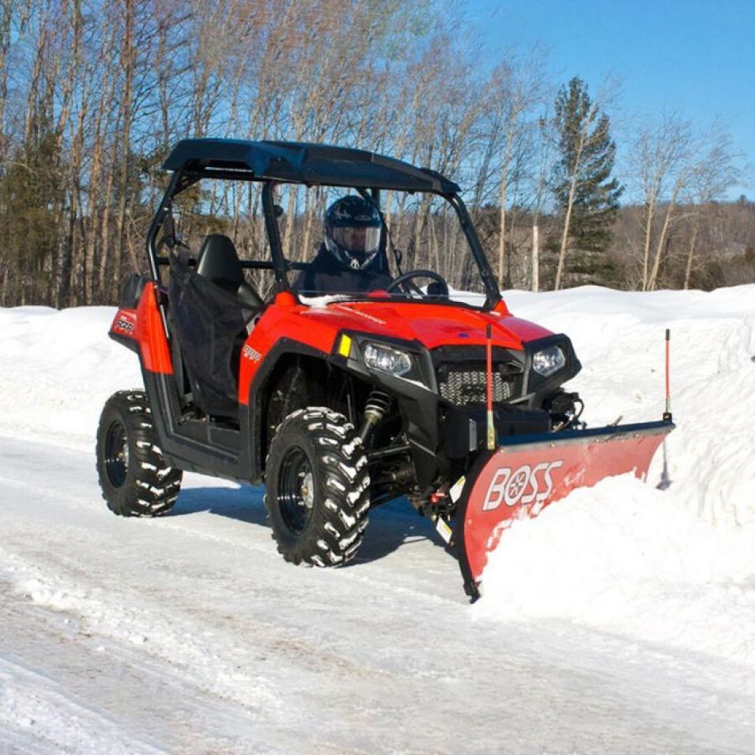 New 2026 BOSS SNOWPLOW 5'0'' STRAIGHT BLADE POLY UTV PLOW (UTV-ATV)