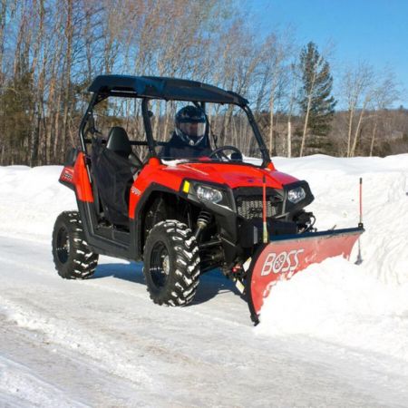 New 2026 BOSS SNOWPLOW 5'0'' STRAIGHT BLADE POLY UTV PLOW (UTV-ATV)