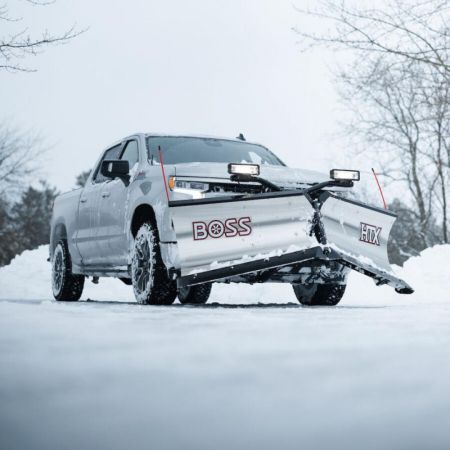 New 2026 BOSS 7'6'' STAINLESS STEEL, HTX V-PLOW SL3, 1/2 ton