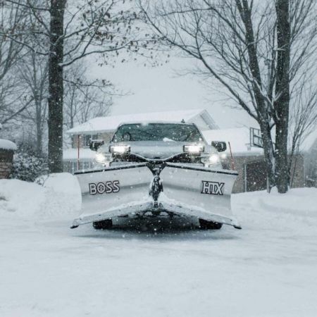 New 2026 BOSS 8' STAINLESS STEEL, HTX V-PLOW SL3, for 1/2 ton