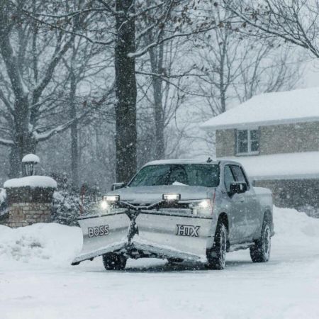 New 2026 BOSS 8' STAINLESS STEEL, HTX V-PLOW SL3, for 1/2 ton