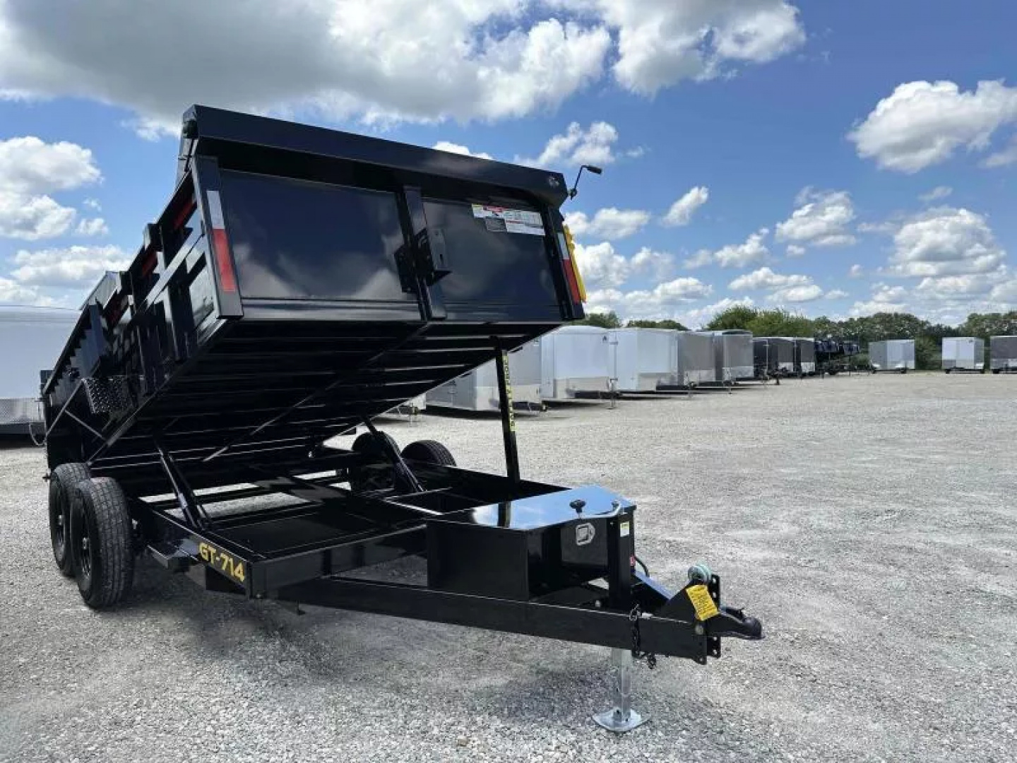 Used RENTAL 2025 GRIFFIN gt714 7x14 DUMP trailer 14K