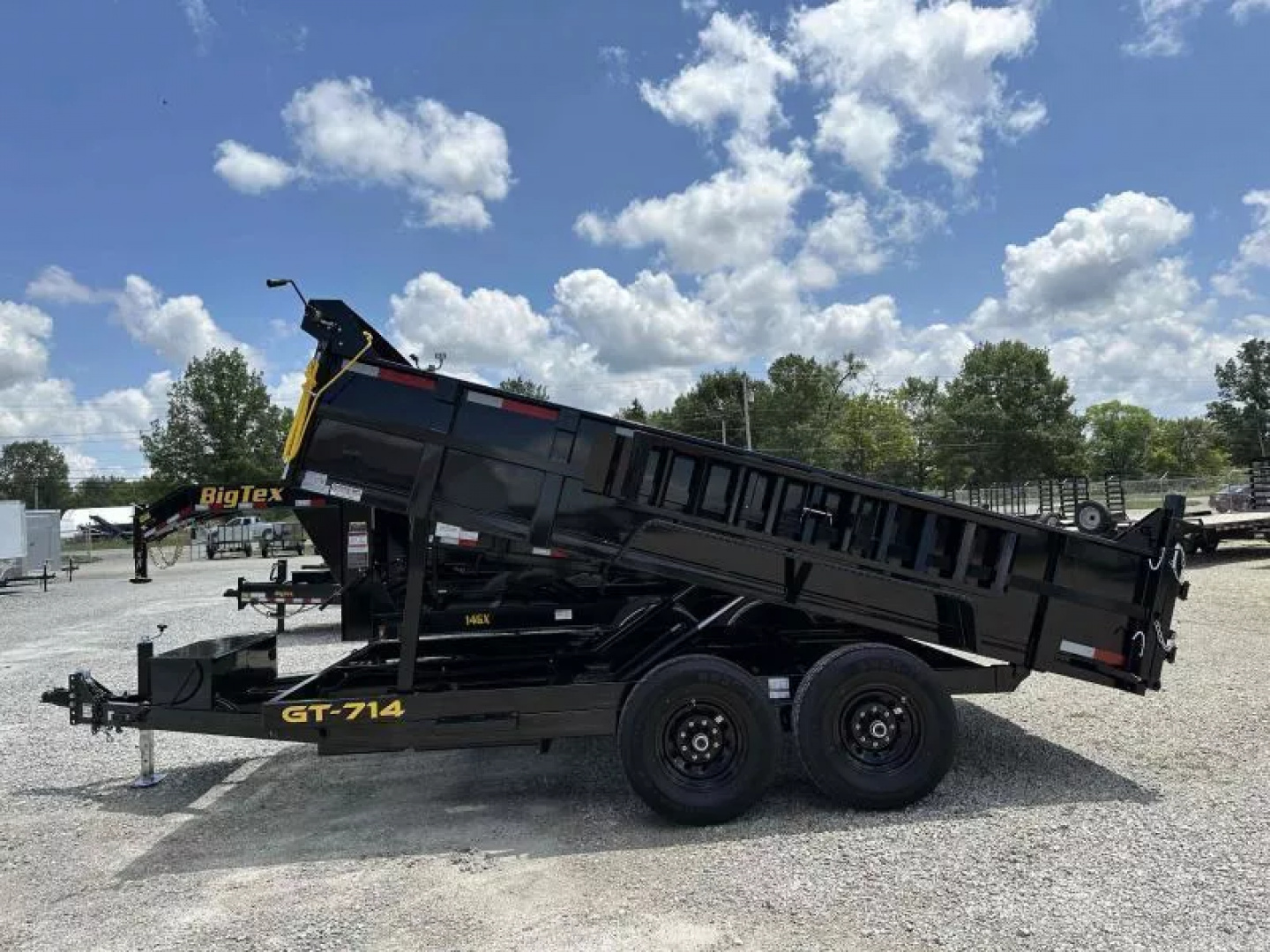 Used RENTAL 2025 GRIFFIN gt714 7x14 DUMP trailer 14K