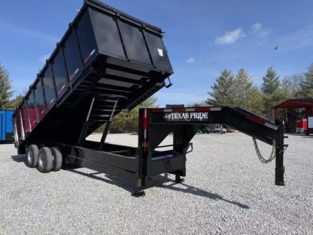 New 2026 Texas Pride Trailers 8x20 (4FT WALLS) GOOSENECK DUMP TRAILER 26K GVWR Dump Trailer