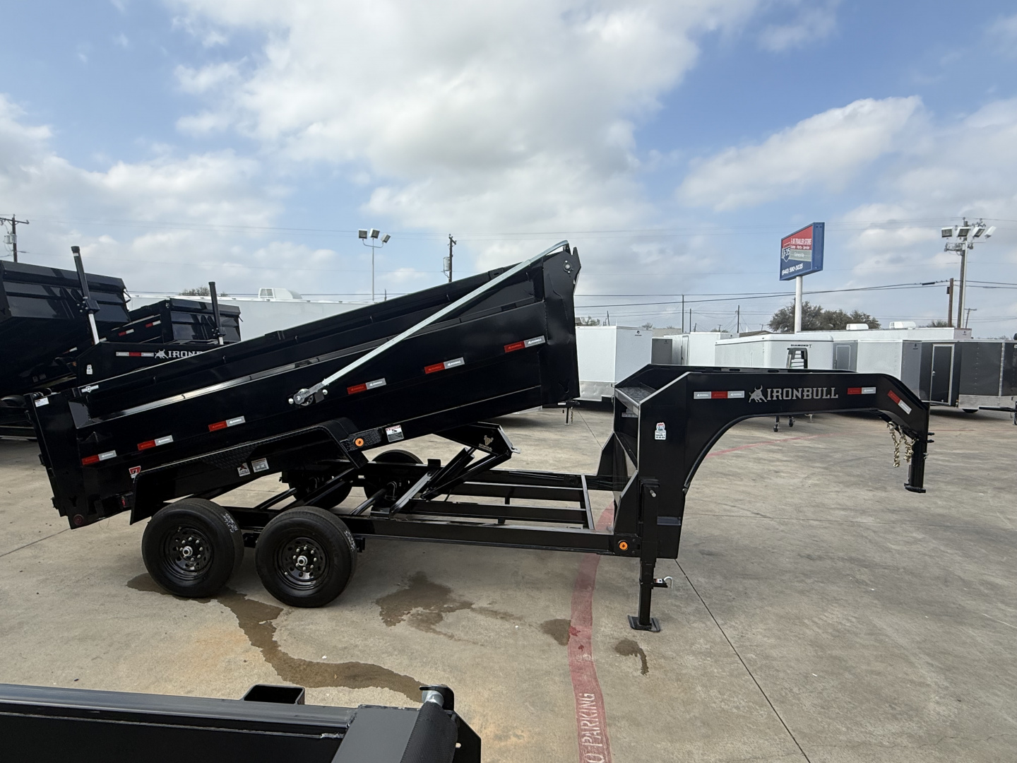 New 2026 Iron Bull DTG 7x14x3 Dump Trailer