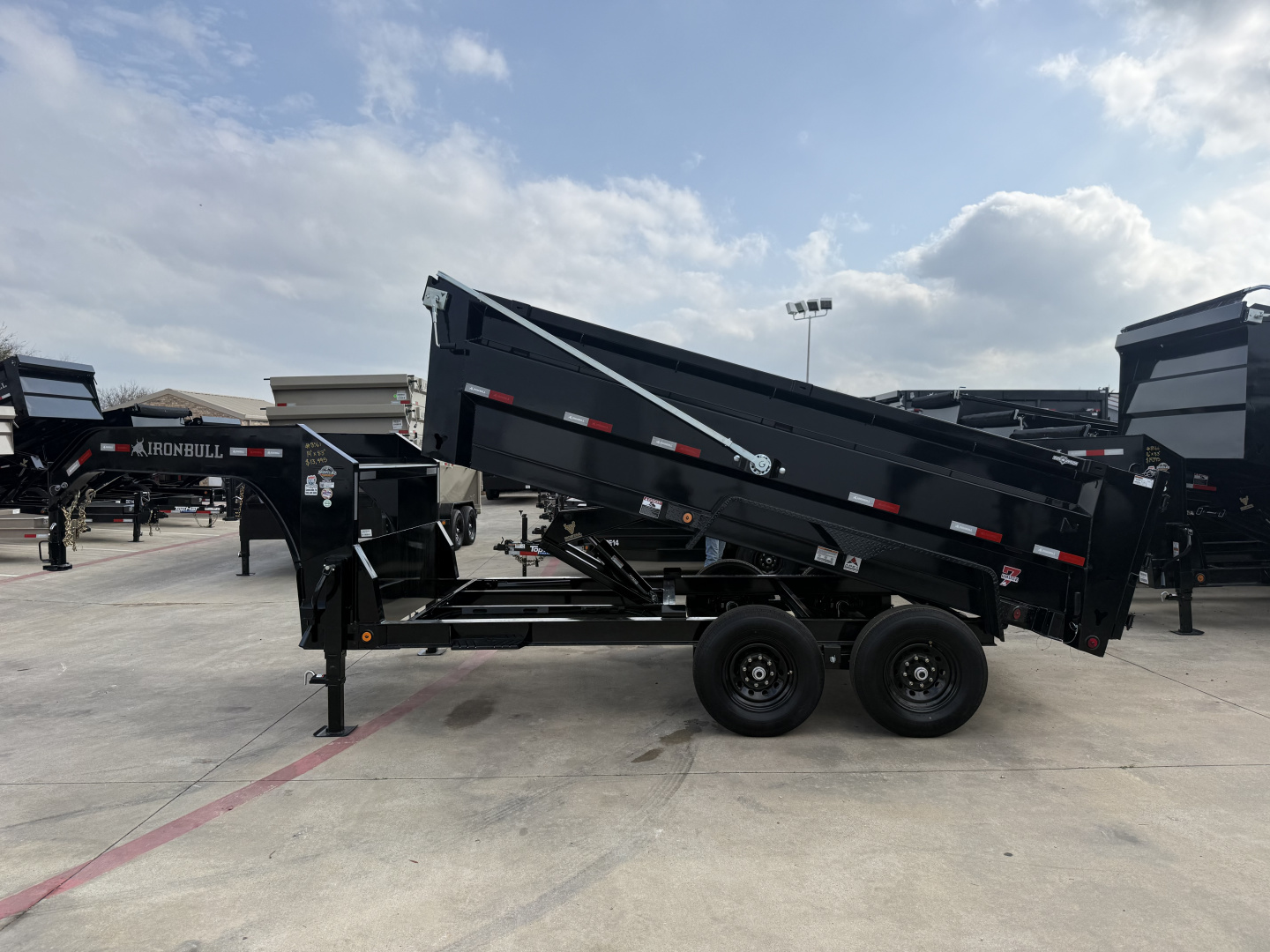 New 2026 Iron Bull DTG 7x14x3 Dump Trailer