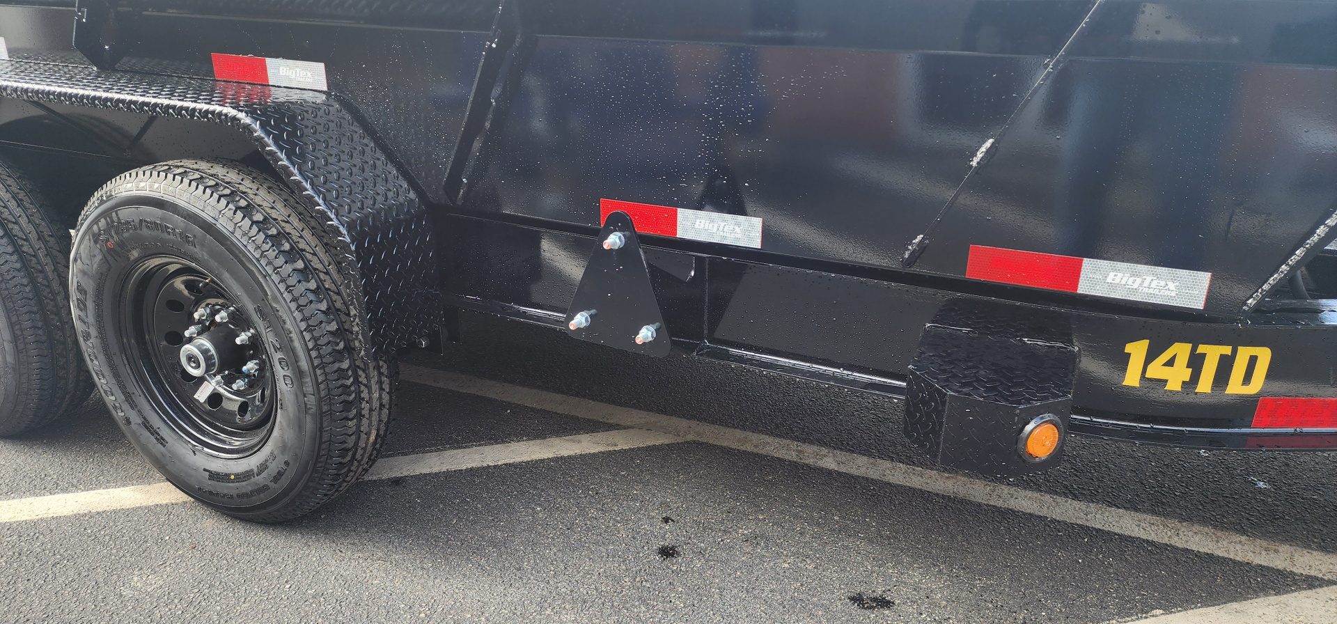 New 7 x 14 Big Tex Low Pro 14TD Telescopic Dump Trailer 15.4K****7 Gauge Floor